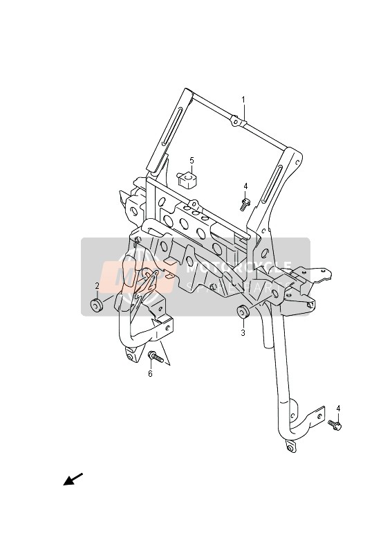 4815026J00, Brace, Leg Shield, Suzuki, 0